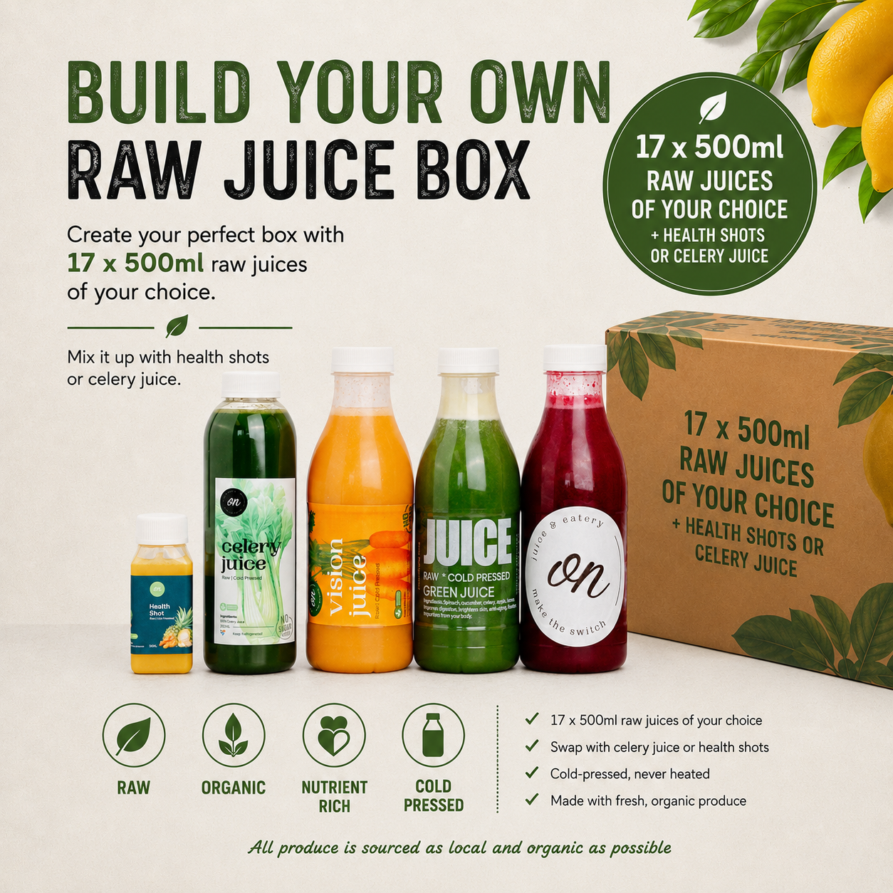 BUILD A RAW JUICE BOX
