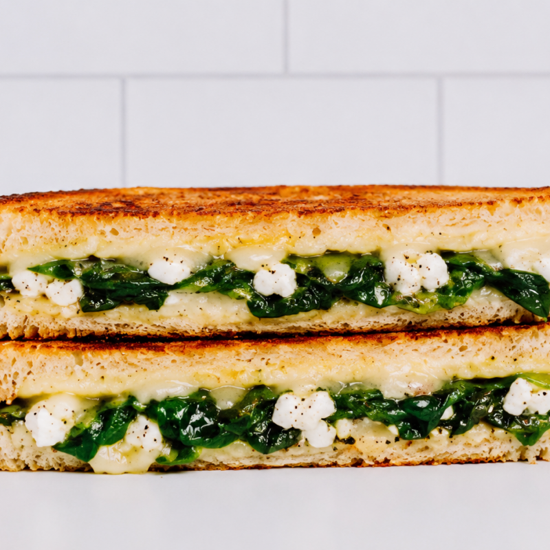 Spinach & Danish Feta Toastie